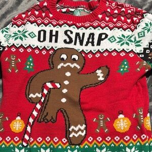 Oh Snap Gingerbread Holiday Sweater